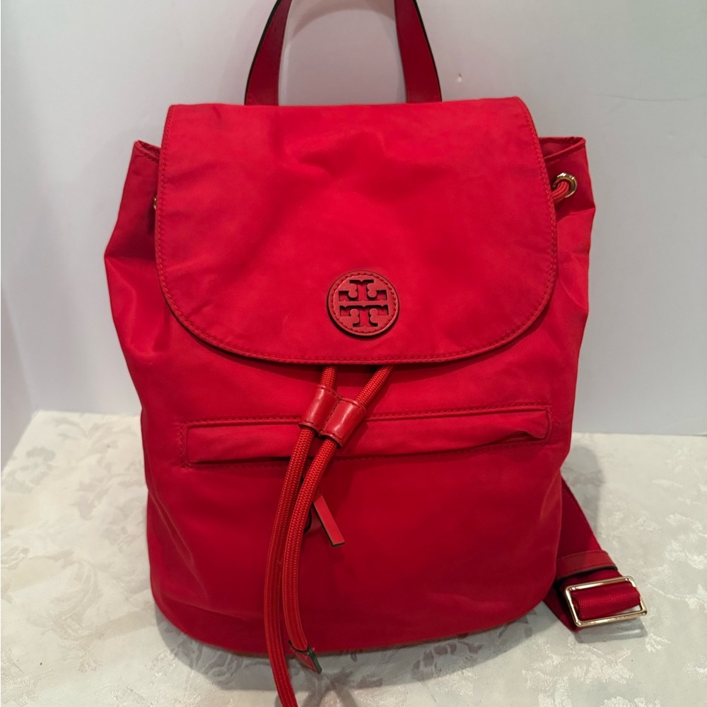 Tory Burch Red Backpack